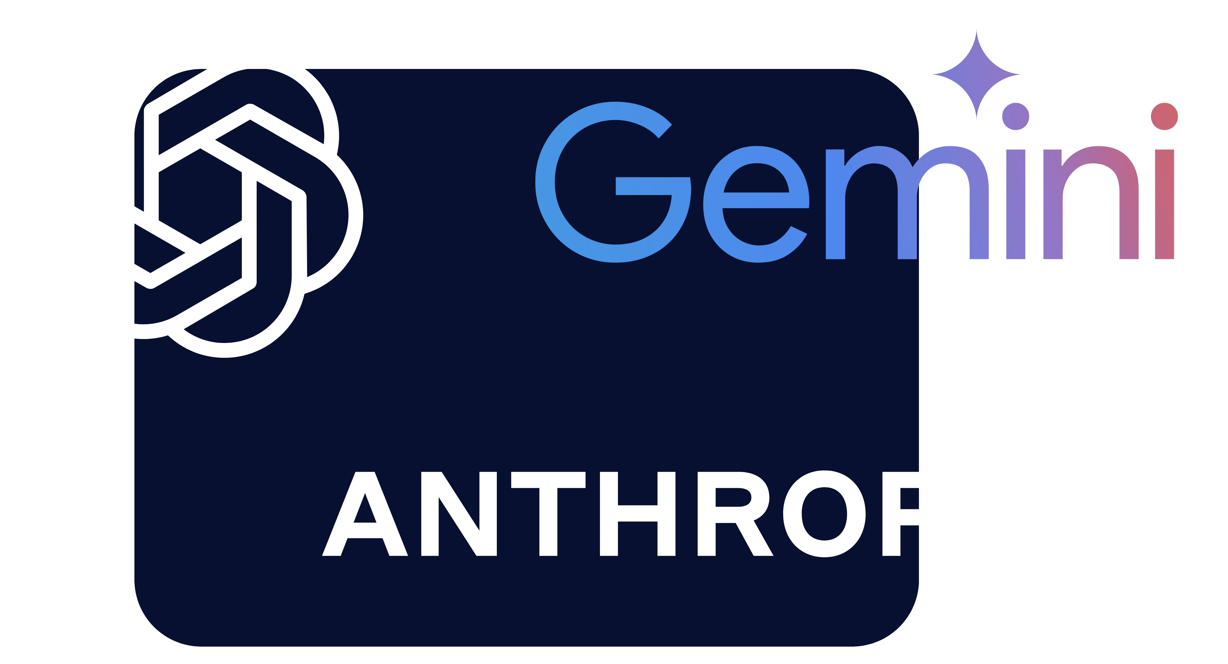 Leading AI models logos