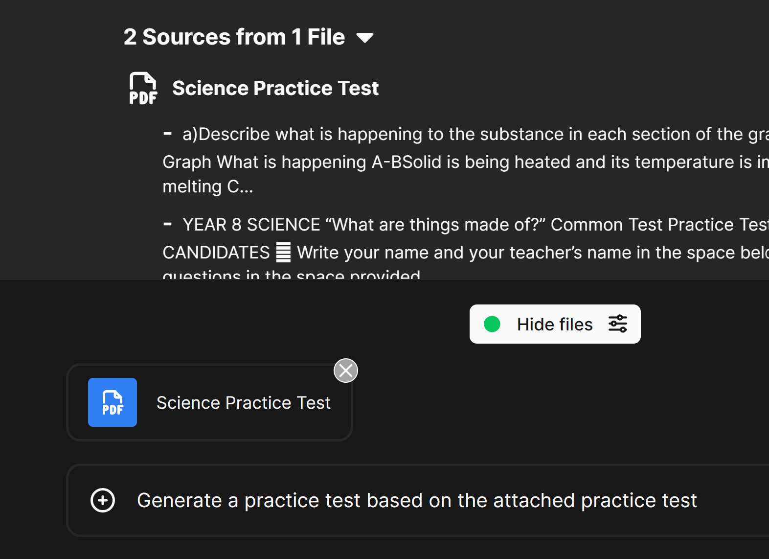 Chat with files and images